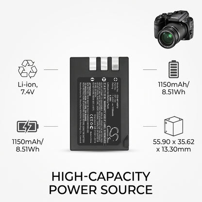 Replacement Battery for Fujifilm FinePix S100FS – Camera – 1150mAh / 7.4V