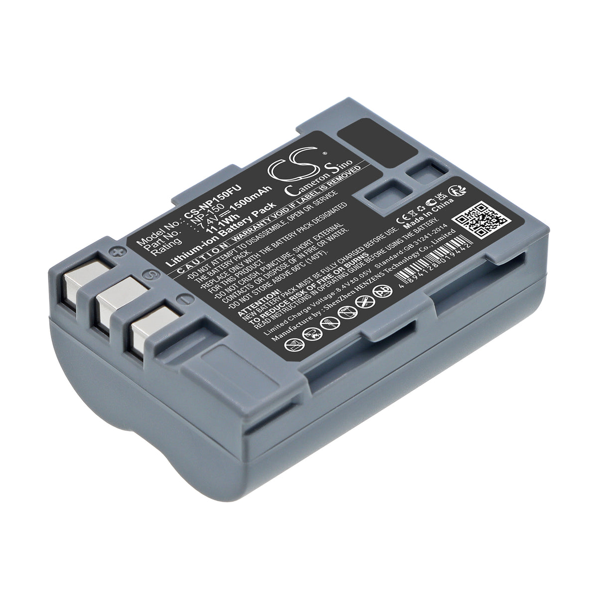 Replacement Battery for Fujifilm BC-150 – Camera – 1500mAh / 7.4V