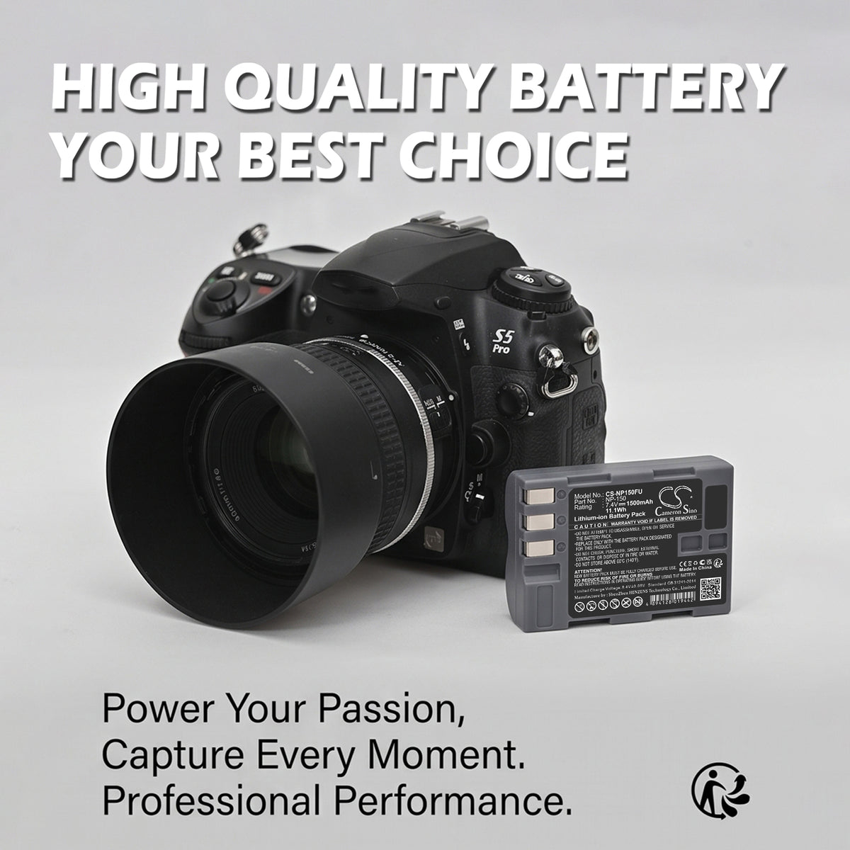 Replacement Battery for Fujifilm BC-150 – Camera – 1500mAh / 7.4V
