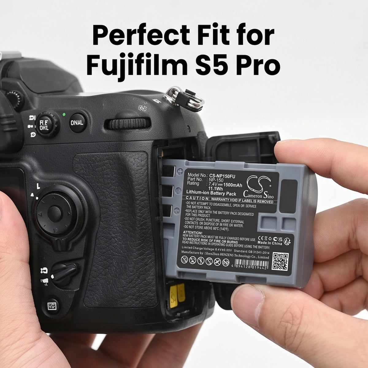 Replacement Battery for Fujifilm BC-150 – Camera – 1500mAh / 7.4V