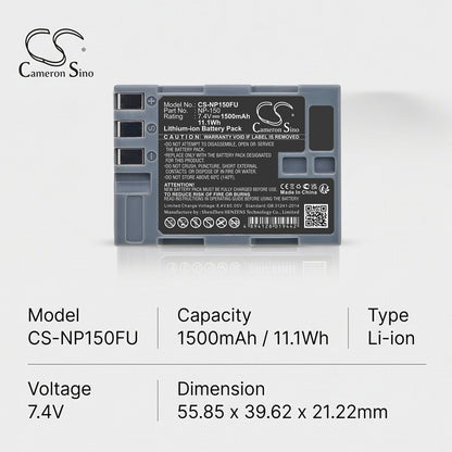 Replacement Battery for Fujifilm BC-150 – Camera – 1500mAh / 7.4V