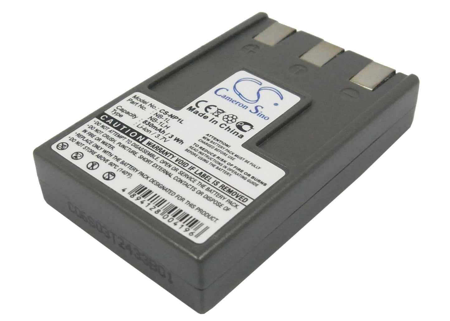 Replacement Battery for Polaroid  PDC 5350 – Camera – 830mAh / 3.07Wh / 3.7V