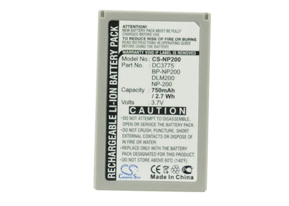 Replacement Battery for MINOLTA  DiMAGE X – Camera – 750mAh / 3.7V