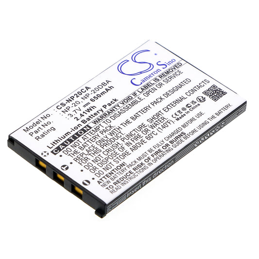 Replacement Battery for Casio Exilim EX-S770SR – Camera – 650mAh / 3.7V