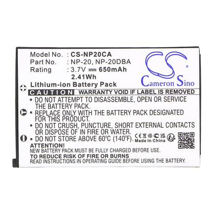 Replacement Battery for Casio Exilim EX-S770SR – Camera – 650mAh / 3.7V