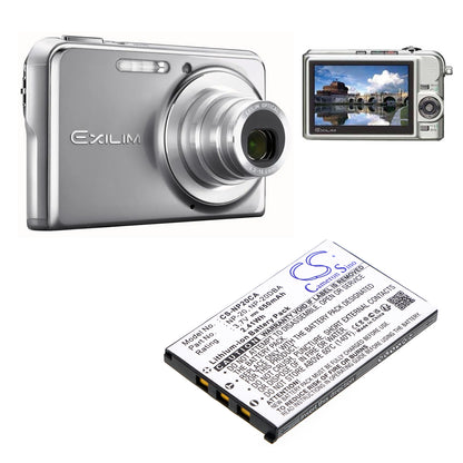 Replacement Battery for Casio Exilim EX-S770SR – Camera – 650mAh / 3.7V