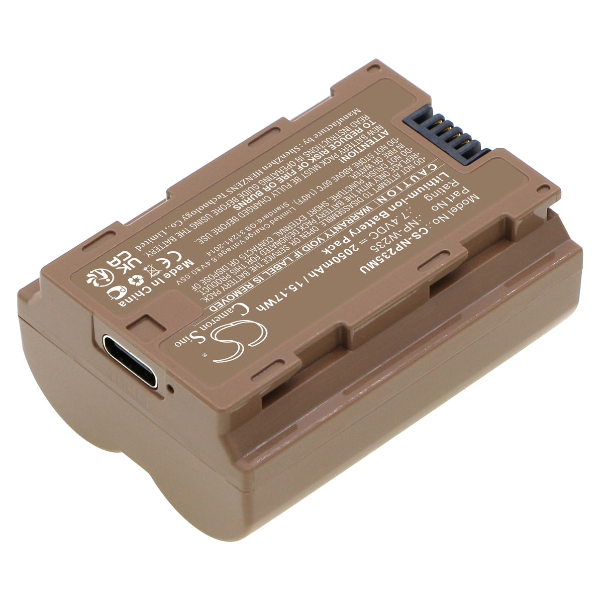 Replacement Battery for Fujifilm X-T4 – Camera – 2050mAh / 7.4V