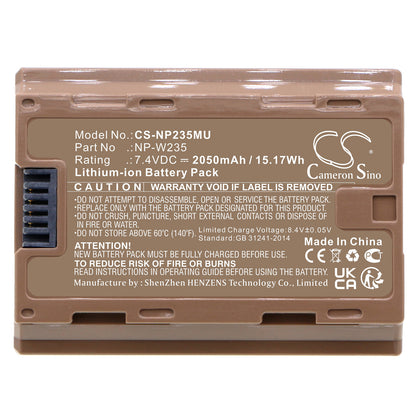 Replacement Battery for Fujifilm X-T4 – Camera – 2050mAh / 7.4V