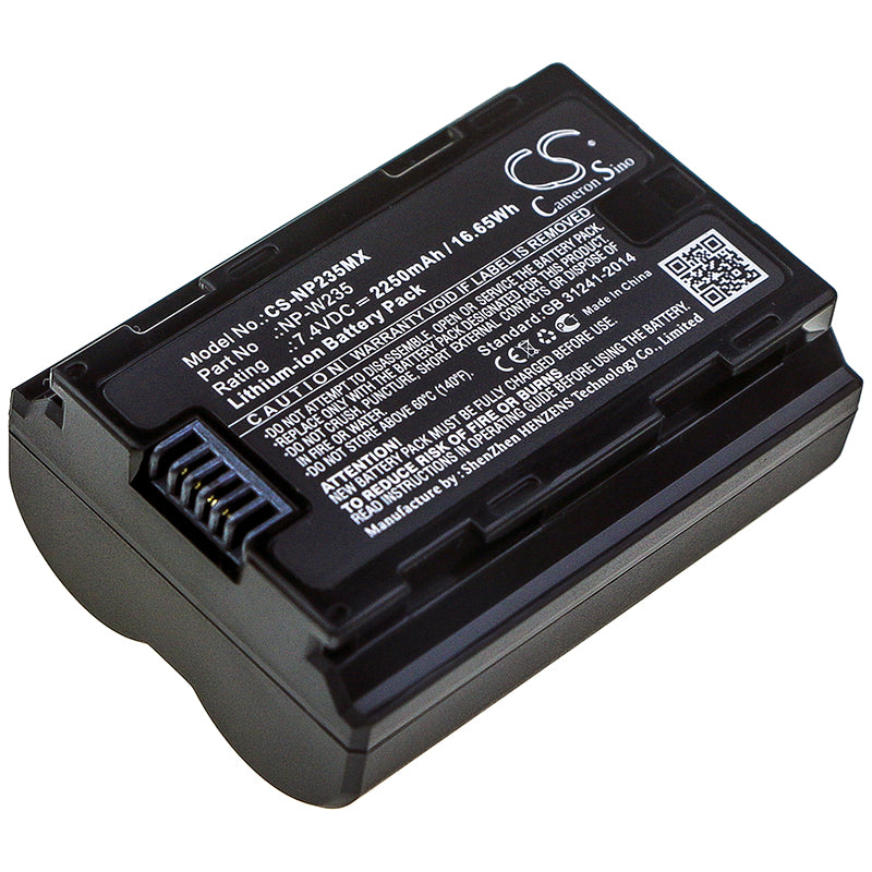 Replacement Battery for Fujifilm X-T4 – Camera – 2250mAh / 7.4V
