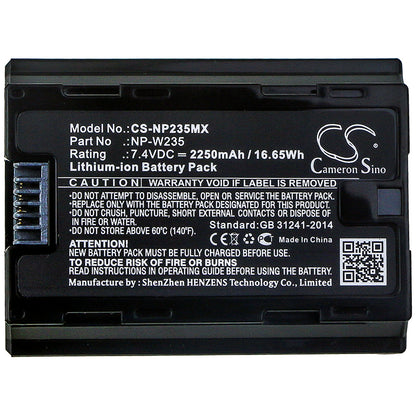 Replacement Battery for Fujifilm X-T4 – Camera – 2250mAh / 7.4V