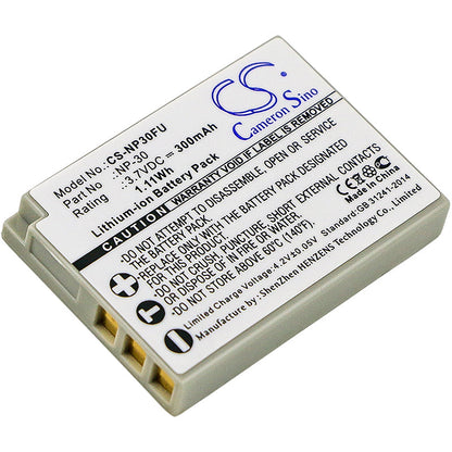 Replacement Battery for Fujifilm  FinePix F440 – Camera – 300mAh / 1.11Wh / 3.7V