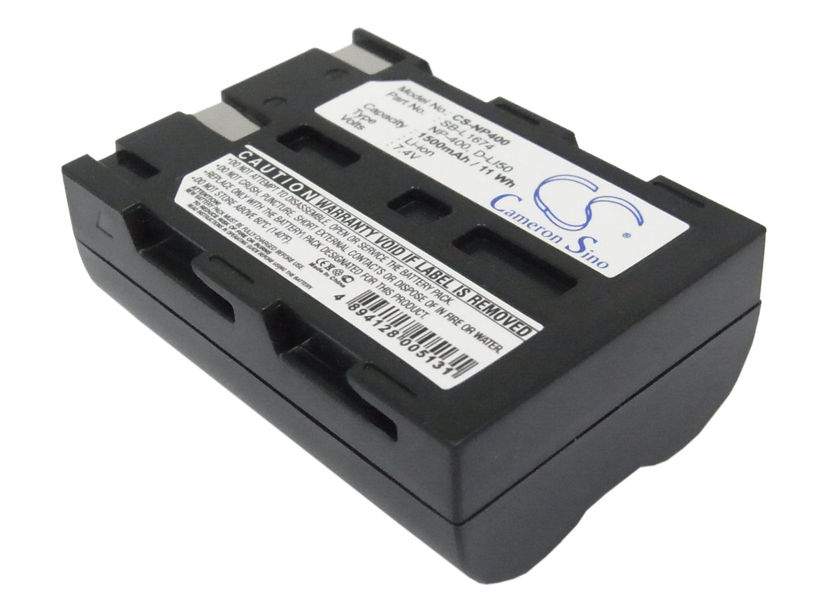 Replacement Battery for Sigma | Samsung | Minolta | Pentax SD14 – Camera – 1500mAh / 7.4V