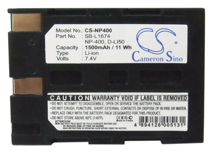 Replacement Battery for Sigma  SD14 – Camera – 1500mAh / 11.10Wh / 7.4V