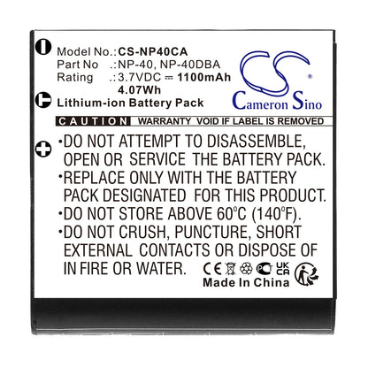 Replacement Battery for Digilife  DDH-H3 – Camera – 1100mAh / 4.07Wh / 3.7V
