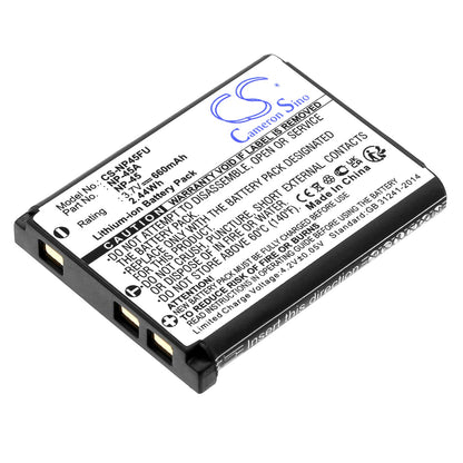 Replacement Battery for Fujifilm  FinePix J10 – Camera – 660mAh / 2.44Wh / 3.7V