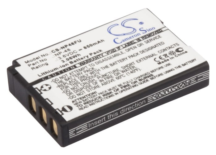 Replacement Battery for Fujifilm  XQ1 – Camera – 850mAh / 3.06Wh / 3.6V