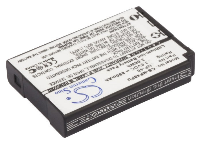 Replacement Battery for Fujifilm  XQ1 – Camera – 850mAh / 3.06Wh / 3.6V