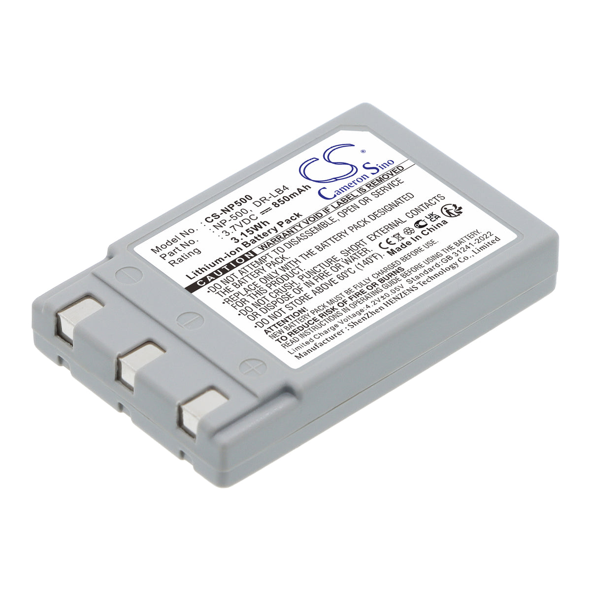 Replacement Battery for Minolta | KONICA DiMAGE G400 – Camera – 850mAh / 3.7V