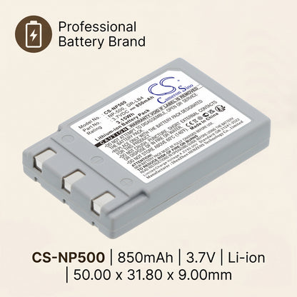 Replacement Battery for Minolta | KONICA DiMAGE G400 – Camera – 850mAh / 3.7V