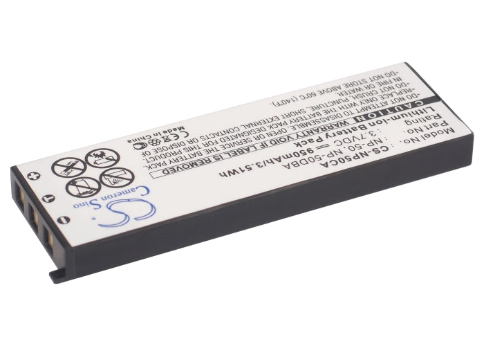 Replacement Battery for Casio Exilim EX-V8SR – Camera – 950mAh / 3.7V - image 2