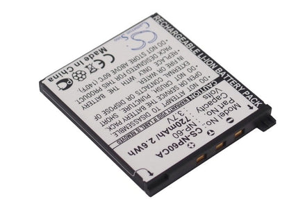 Replacement Battery for Casio  Exilim EX-FS10 – Camera – 720mAh / 2.66Wh / 3.7V