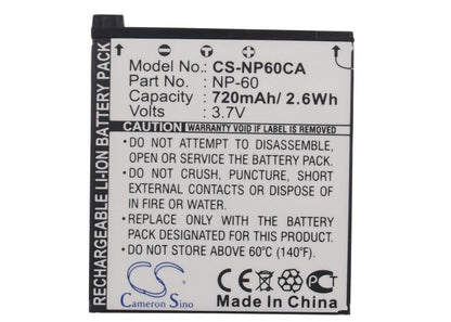 Replacement Battery for Casio Exilim Zoom EX-Z19 – Camera – 720mAh / 3.7V