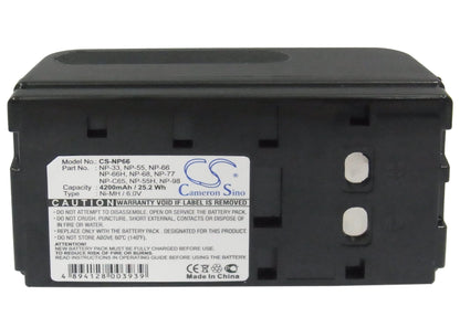Replacement Battery for MAGNAVOX  CVL-345 – Camera – 4200mAh / 25.20Wh / 6.0V