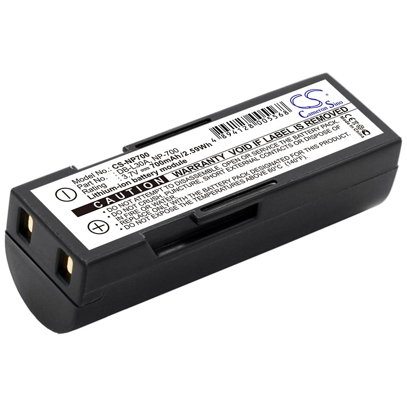 Replacement Battery for Sanyo | Samsung | Minolta | Pentax Xacti VPC-A5 – Camera – 700mAh / 3.7V