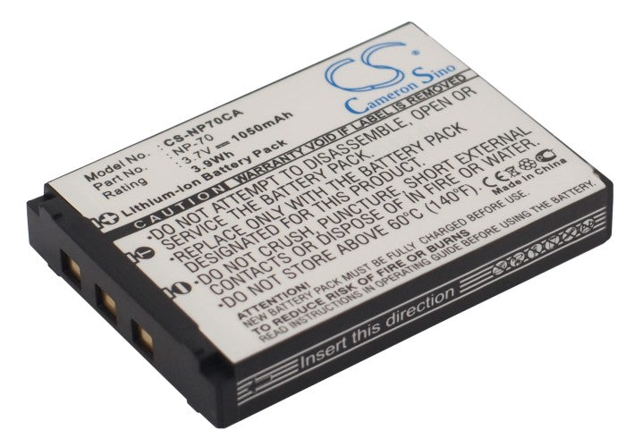 Replacement Battery for Casio Exilim Zoom EX-Z250BE – Camera – 1050mAh / 3.7V - image 1