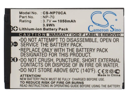 Replacement Battery for Casio Exilim Zoom EX-Z250BE – Camera – 1050mAh / 3.7V - image 5