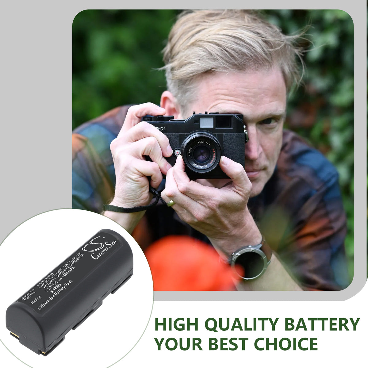 Replacement Battery for Mitsubishi | Kodak | Fujifilm | Ricoh | Leica | Kyocera | Toshiba | Epson MICROELITE 3300 – Camera – 1400mAh / 3.7V