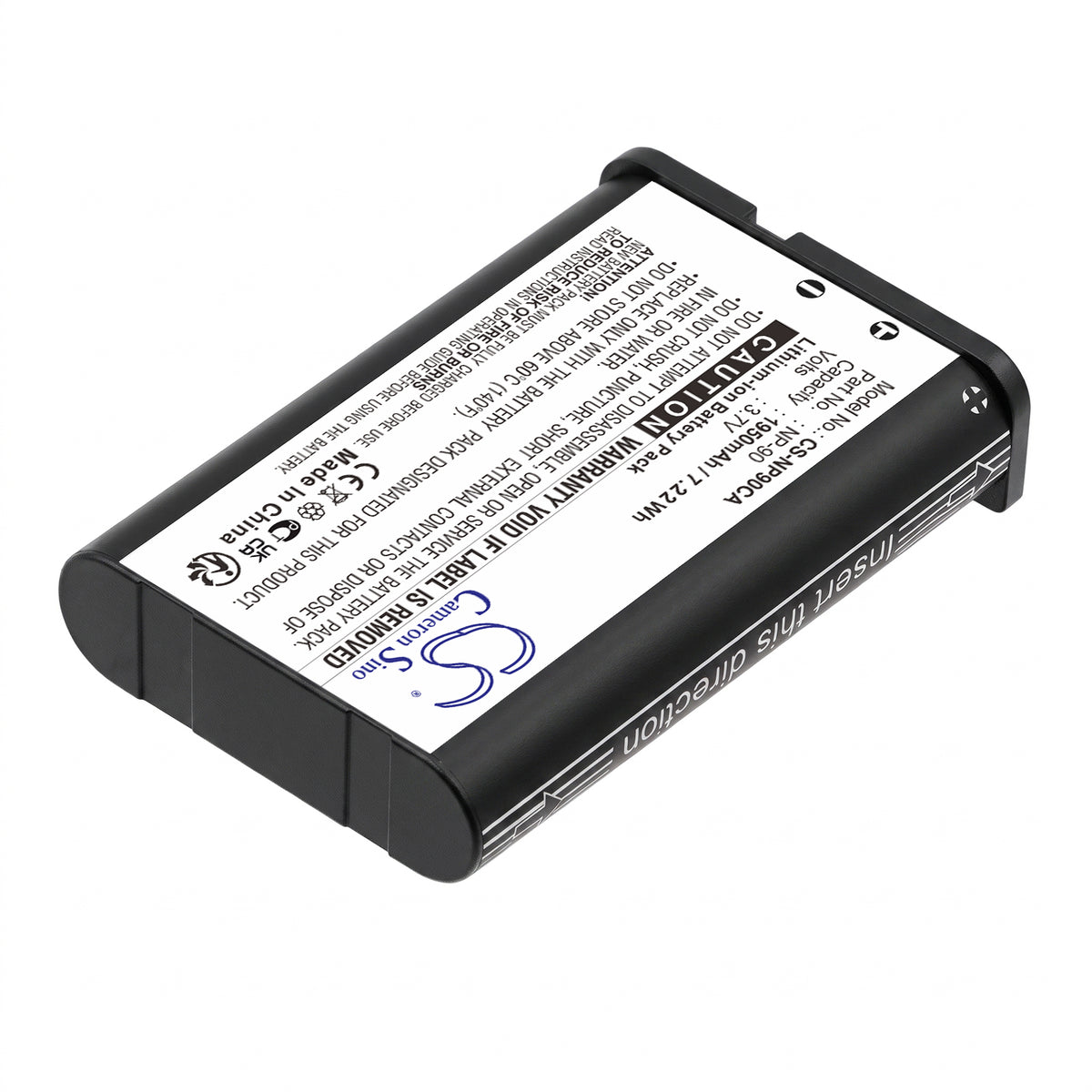 Replacement Battery for Casio Exilim EX-H10 – Camera – 1950mAh / 3.7V