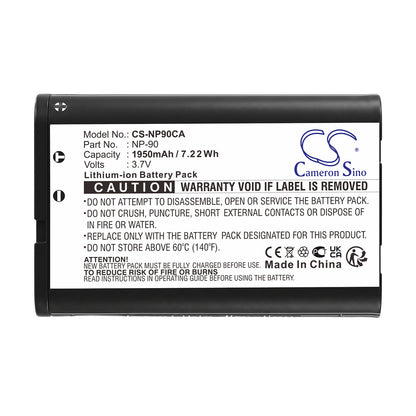 Replacement Battery for Casio Exilim EX-H10 – Camera – 1950mAh / 3.7V