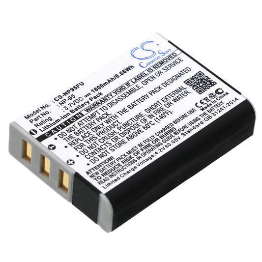 Replacement Battery for Fujifilm  FinePix F30 – Camera – 1800mAh / 6.66Wh / 3.7V