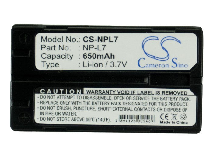 Replacement Battery for Casio QV-3EX – Camera – 650mAh / 7.4V - image 5