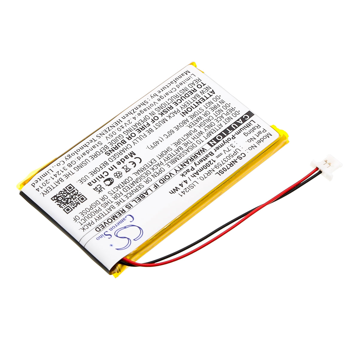 Replacement Battery for Sony Clie PEG-NR60 – PDA, Pocket PC – 1200mAh / 3.7V