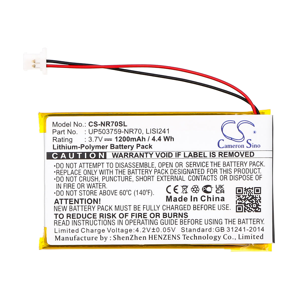 Replacement Battery for Sony Clie PEG-NR60 – PDA, Pocket PC – 1200mAh / 3.7V