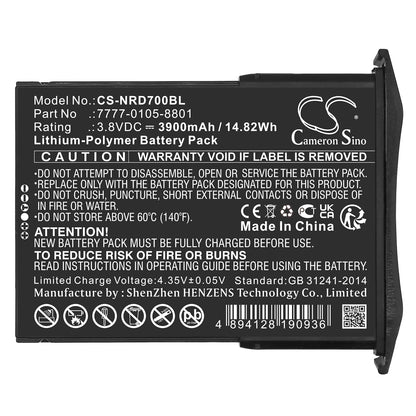 Replacement Battery for NCR Orderman 7 – Barcode Scanner – 3900mAh / 3.8V