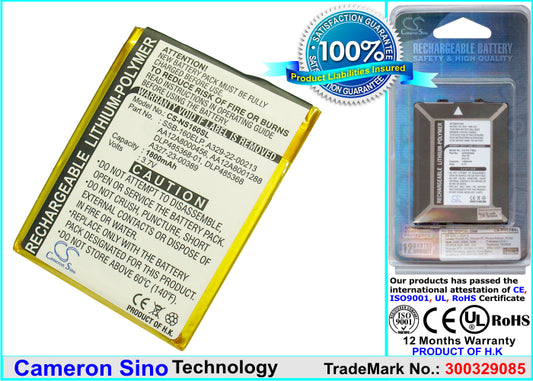 Replacement Battery for Samsung Nexio S160 – PDA, Pocket PC – 1600mAh / 3.7V