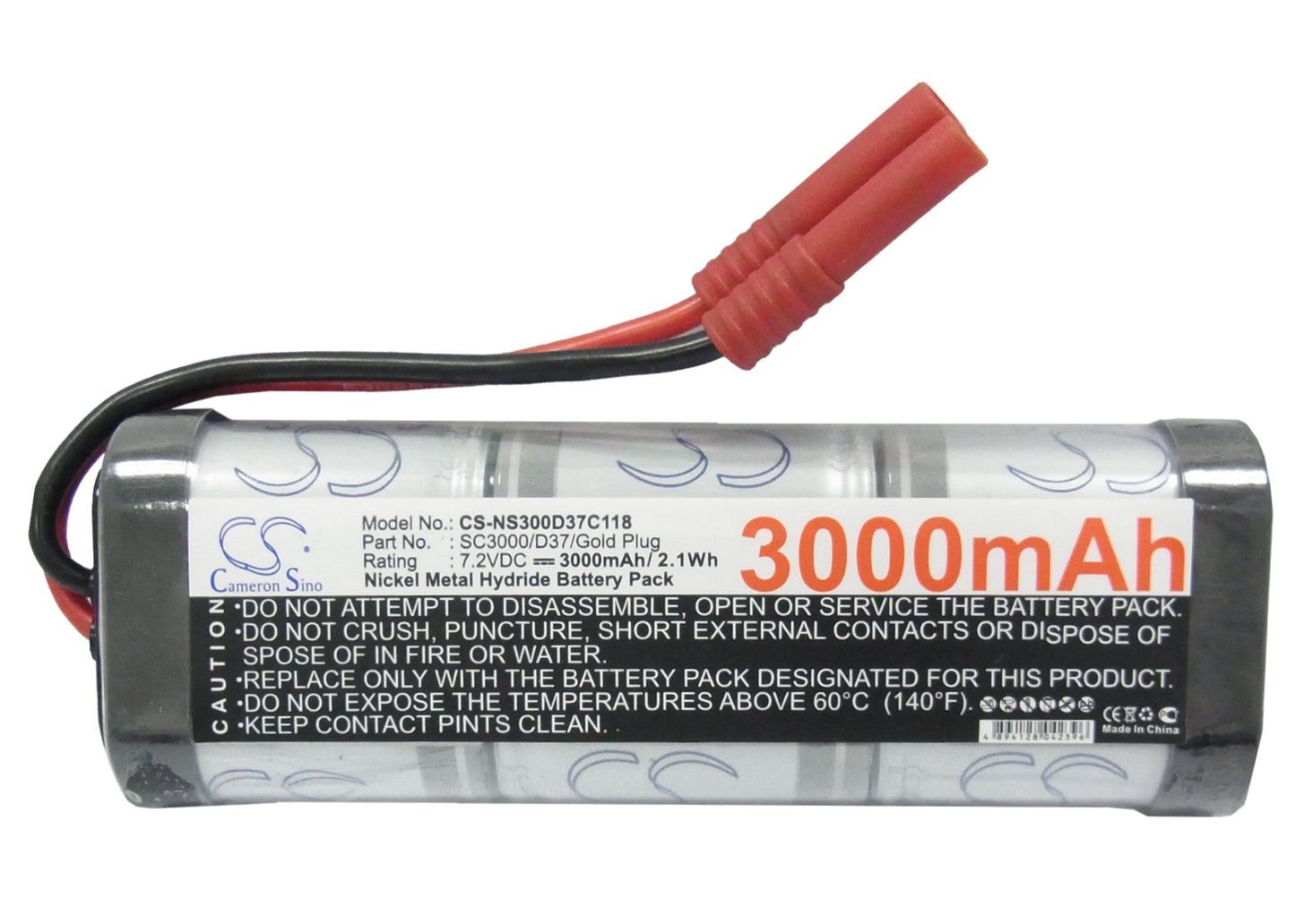 Replacement Battery for RC  CS-NS360D37C118 – Cars – 3600mAh / 7.2V