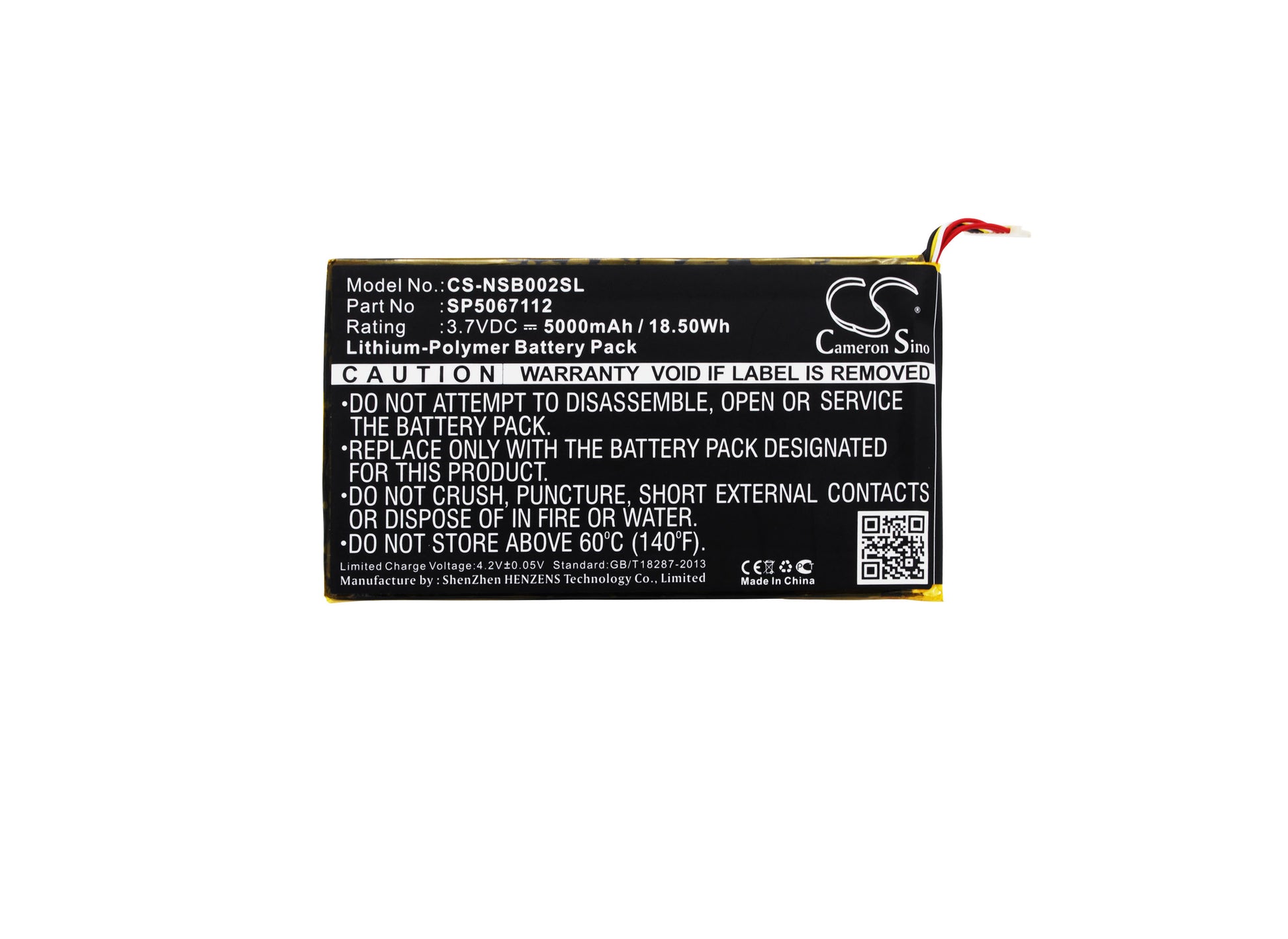 Replacement Battery for Fuhu SNB02-NV7A – Tablet – 5000mAh / 3.7V - image 5