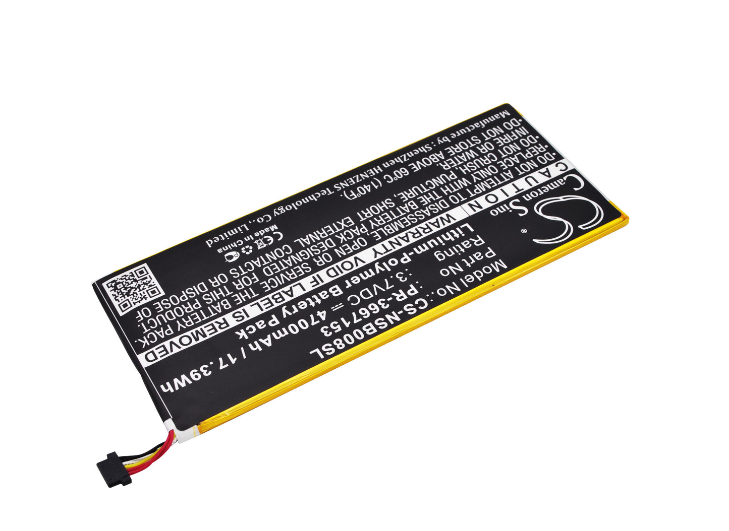 Replacement Battery for Nabi Dreamtab 8" – Tablet – 4700mAh / 3.7V - image 2