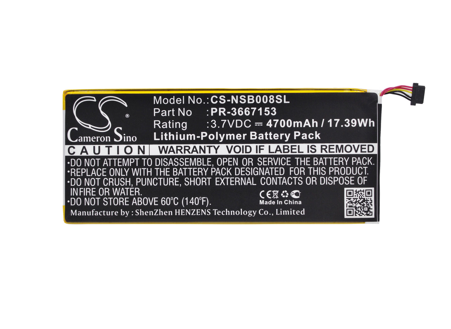 Replacement Battery for Nabi Dreamtab 8" – Tablet – 4700mAh / 3.7V - image 5