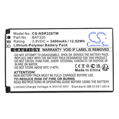 Replacement Battery for Inrico T-298S – Two-Way Radio – 3400mAh / 3.8V - image 3