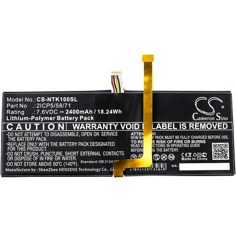 Replacement Battery for Nvidia | Google Tegra K1 – Tablet – 2400mAh / 7.6V - image 3