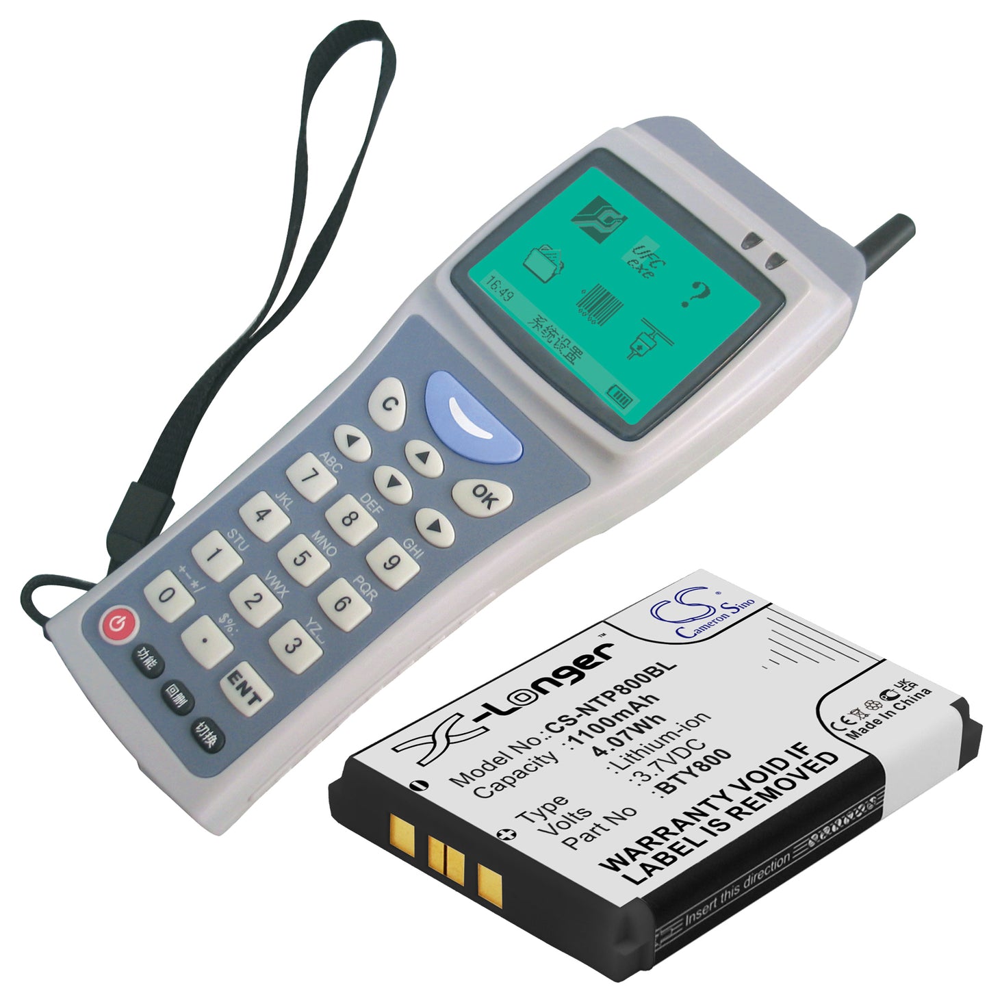 Replacement Battery for CipherLab | Newland 8200 – Barcode Scanner – 1100mAh / 3.7V - image 4