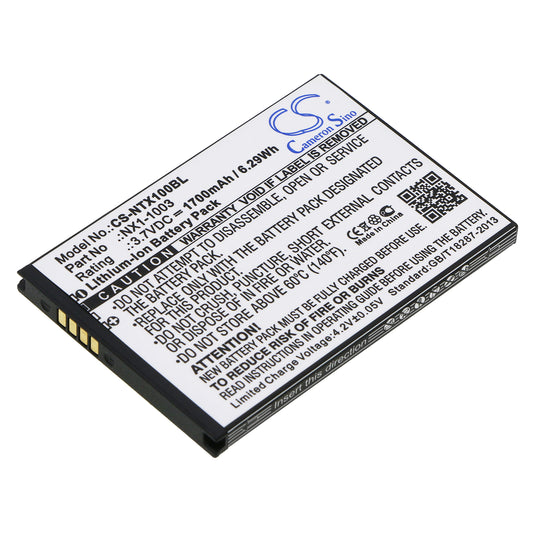 Replacement Battery for HandHeld Nautiz X1 – Barcode Scanner – 1700mAh / 3.7V - image 1