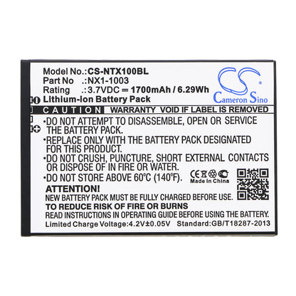 Replacement Battery for HandHeld Nautiz X1 – Barcode Scanner – 1700mAh / 3.7V - image 3