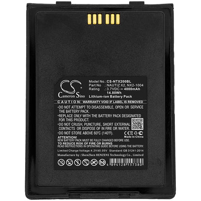 Replacement Battery for HandHeld Nautiz X2 – Barcode Scanner – 4000mAh / 3.7V - image 3