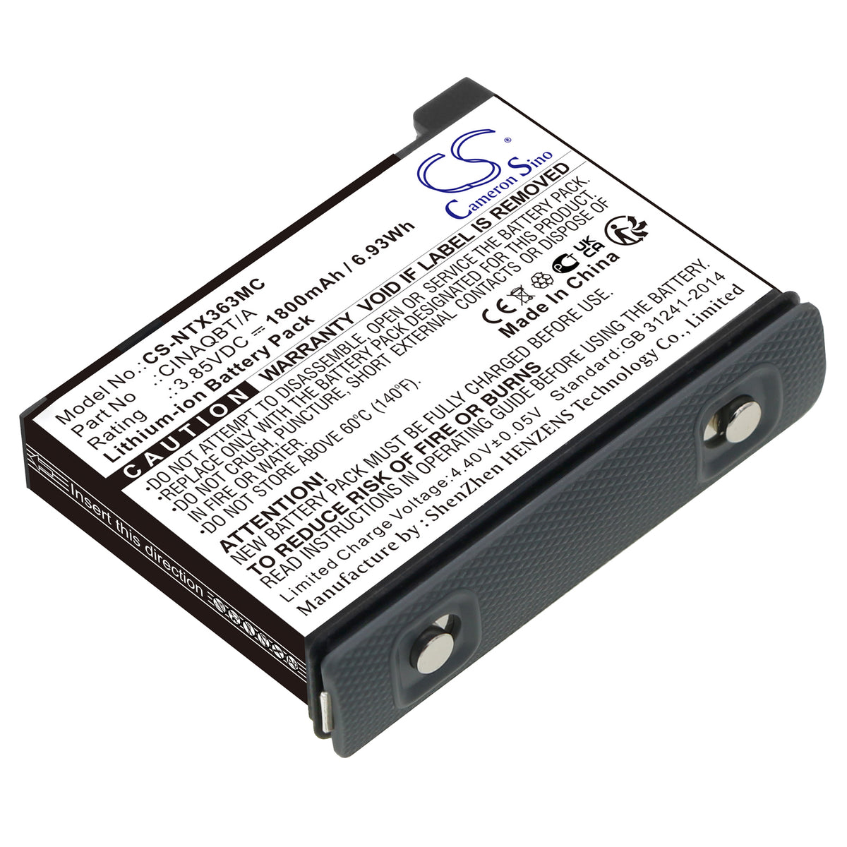 Replacement Battery for Insta360 One X3 – Camera – 1800mAh / 3.85V